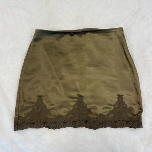 Urban Outfitters Silky lace skirt